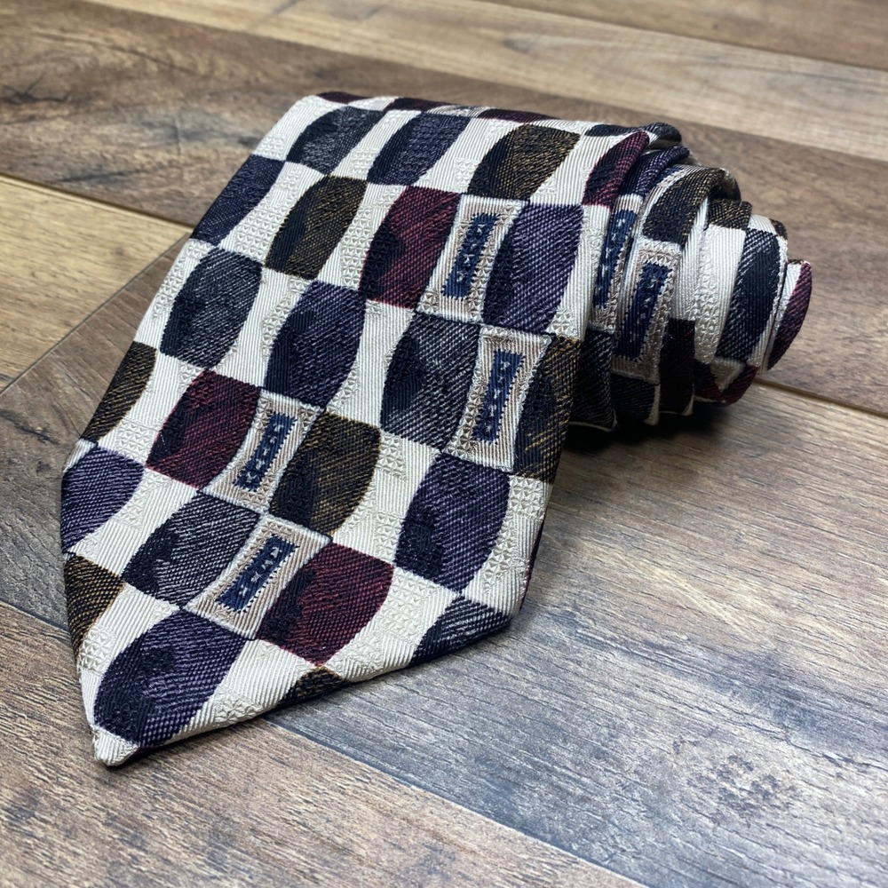 Robert Talbott Nordstrom Tie Mens Best In Class Silk Geometric Check Business